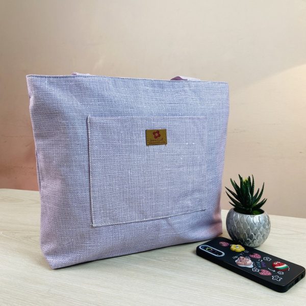 Lavender Artisan Crafted Shoulder Bag - Image 3