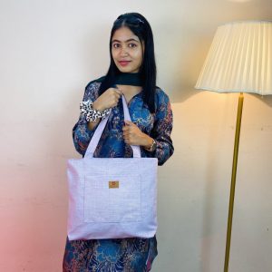 Lavender Artisan Crafted Shoulder Bag