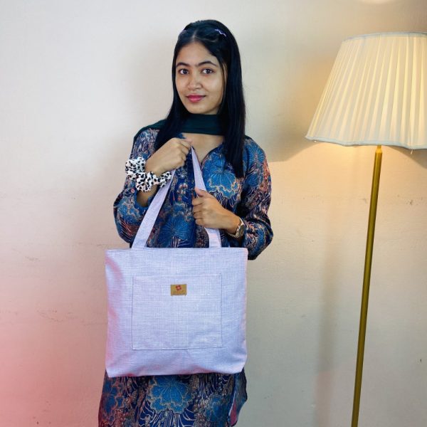 Lavender Artisan Crafted Shoulder Bag