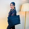 Deep Black Color Large Shoulder Bag